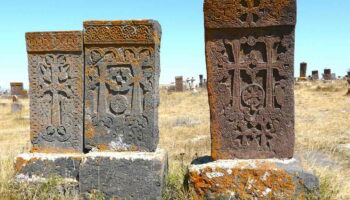 Noratus khachkars(cross stones)