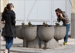 Stone fountains