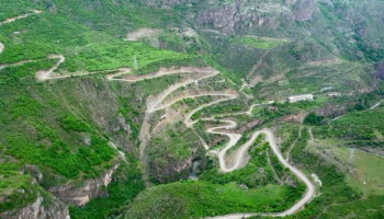 The road leading to Tatev monastery