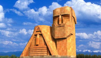 Symbol of Nagorno Karabakh known as «Tatik-Papik»