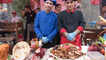 The barbecue festival in Akhtala