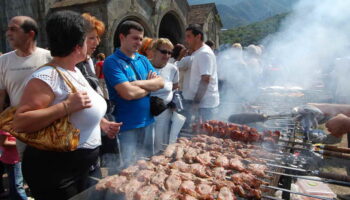 The barbecue festival in Akhtala