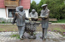 Monument to the characters of the film «Mimino» in Dilijan