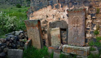 Khachkars “cross-stones” at the Saint Sion monastery (XVII century)