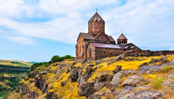 Medieval Hovhannavank Monastery of the 13th century.