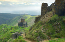 Church of 1026 (Surb Astvatsatsin) near the fortress of Amberd 10th century.