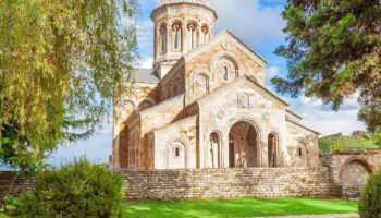 Bodbe Monastery — a sacred site from the 9th century, known for its serene beauty and the tomb of Saint Nino.