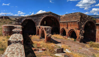 Aruch Caravanserai is a 13th-century stone inn on the ancient Silk Road.