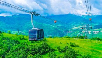 Wings of Tatev.The longest reversible aerial tramway