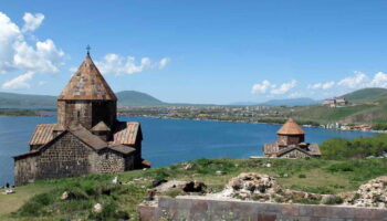 Sevanavank Monastery, 9th century, and Lake Sevan — the “Pearl of Armenia”
